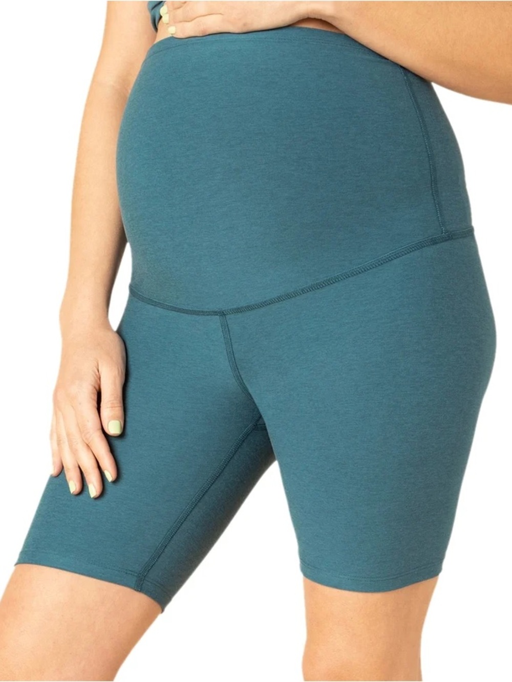 beyond yoga beyond the bump spacedye maternity biker short